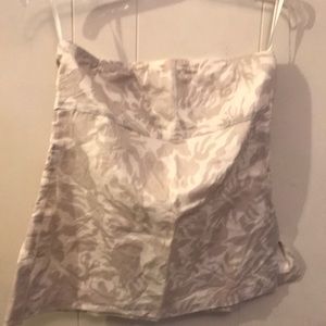 J CREW strapless top.  EUC Size 4